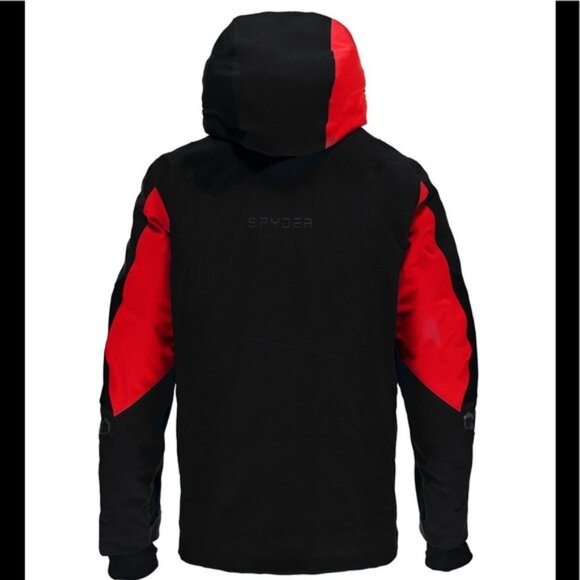 Spyder Leader men's winter ski jacket Style 783302 size XS, black and red - Picture 2 of 16